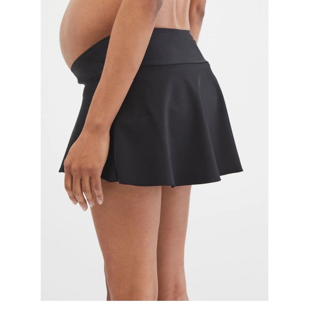 Motherhood Plus Maternity Bathing Suit Size 3X Black Beach Swim Skort NEW NWT